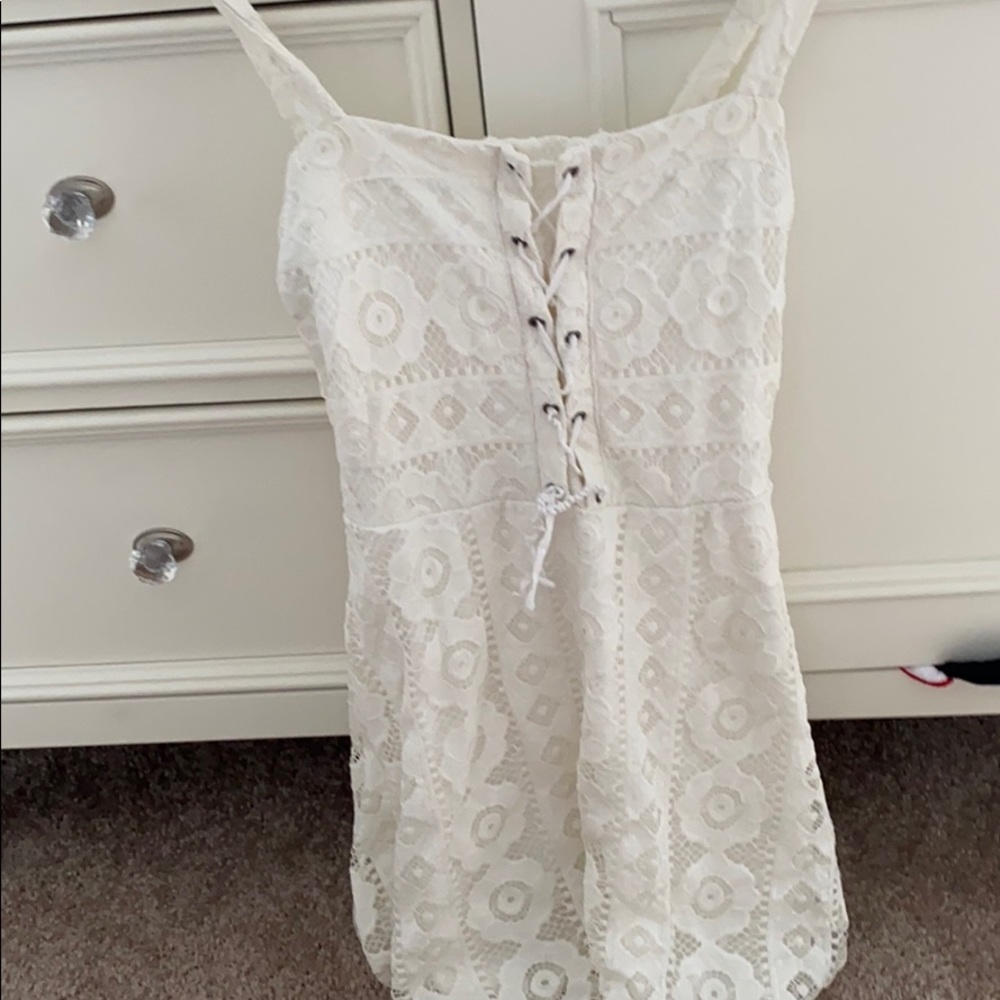 White lace dress